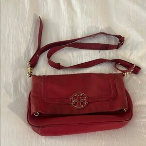Red Tory Burch Crossbody/ Clutch